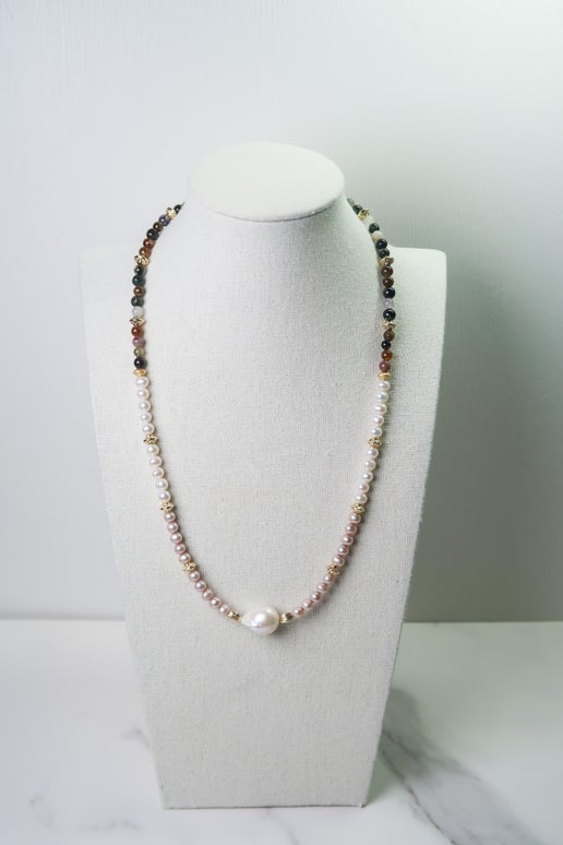 Pearls & Tourmaline Necklace