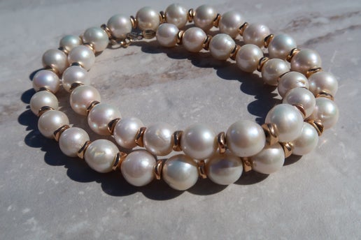 HQ White Edison Pearl (10mm) Necklace