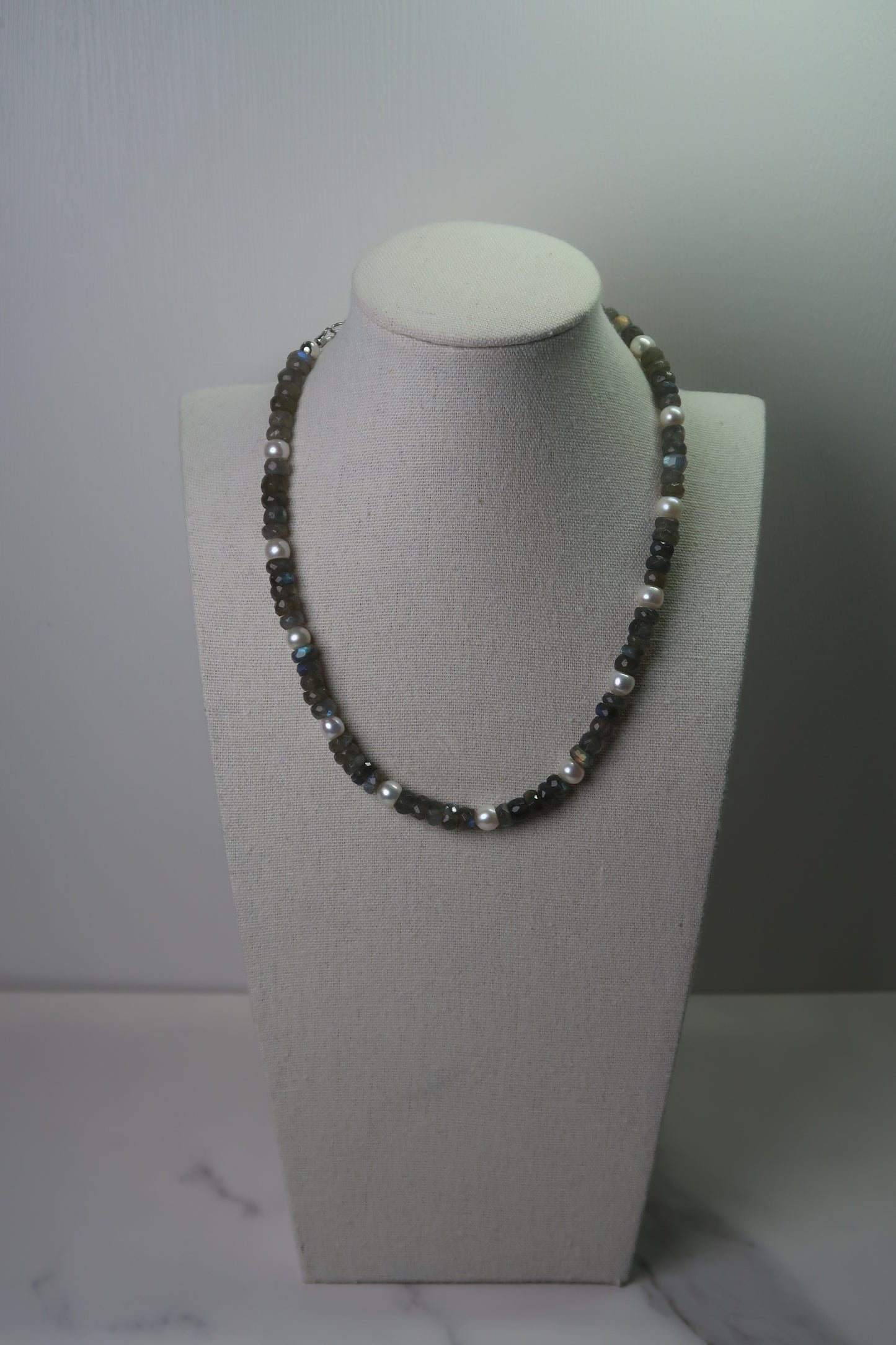Labradorite & Freshwater Pearl Necklace