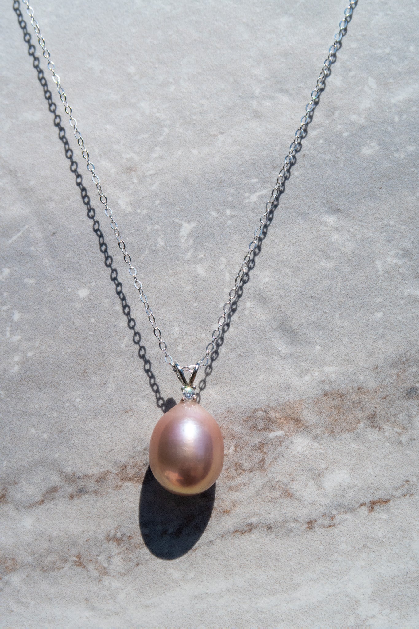 Radiance Rose Pearl Pendant✨ - Gold Filled