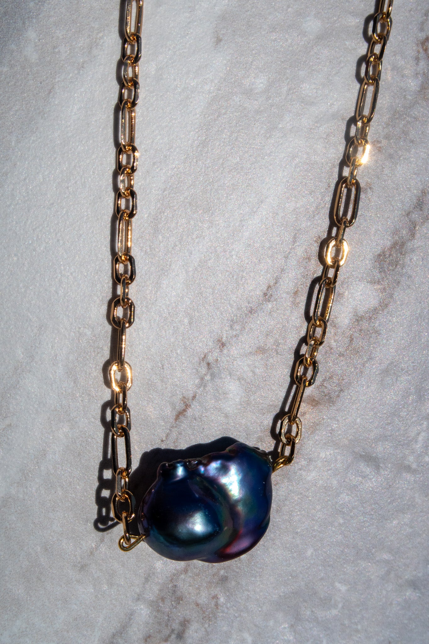 Peacock Baroque Free Floating Necklace