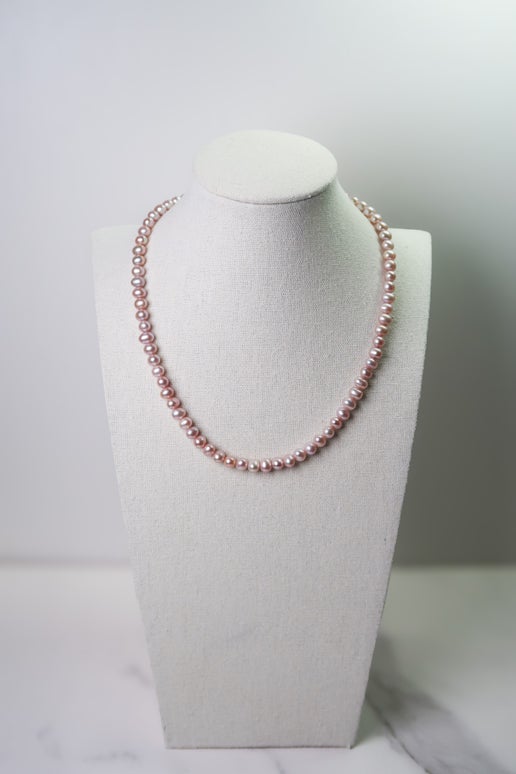 Natural Lavender Freshwater Pearl Necklace