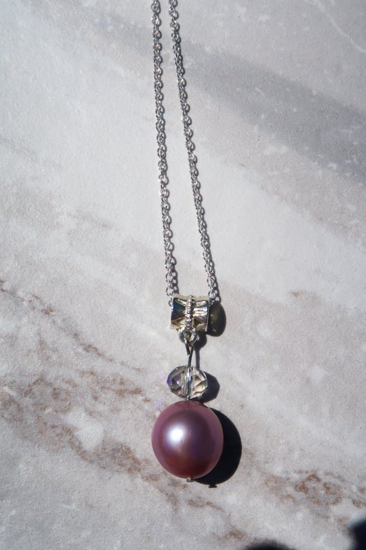 Blush Pink Edison Pearl Necklace