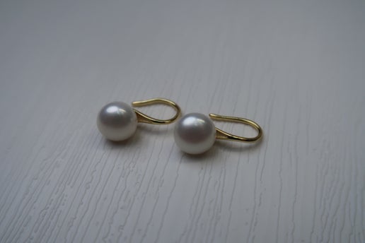 White Freshwater Pearl High Heels! ✨Gold Plated Sterling Silver