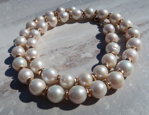 HQ White Edison Pearl (10mm) Necklace