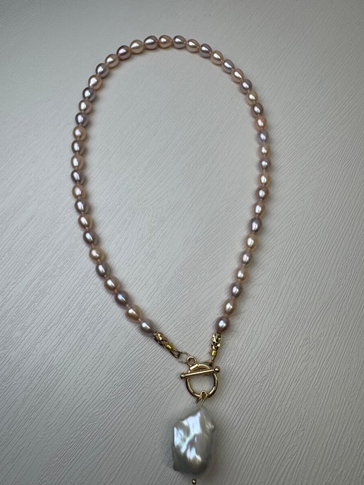 Multi Color Pearl & Baroque Necklace