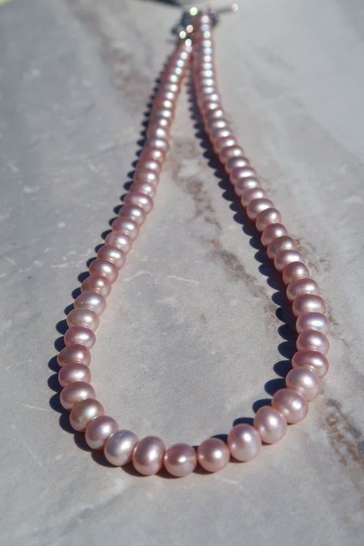 Natural Lavender Freshwater Pearl Necklace