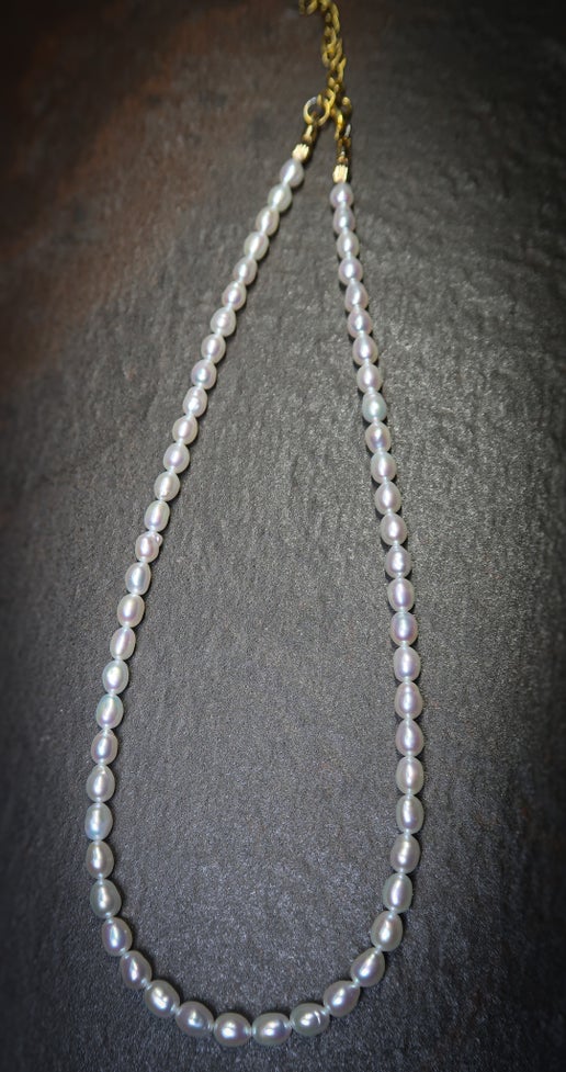 High Quality Natural White Mini Baroque Necklace