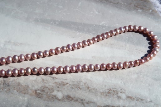 Natural Lavender Freshwater Pearl Necklace