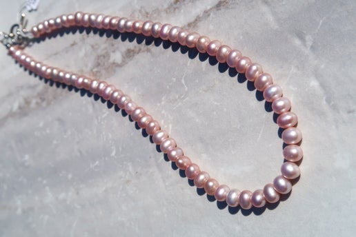Natural Lavender Freshwater Pearl Necklace