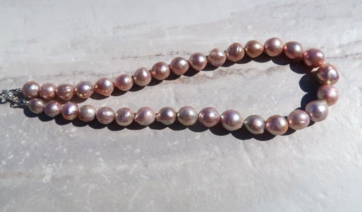 Natural Luster Avocado Edison Pearl Necklace