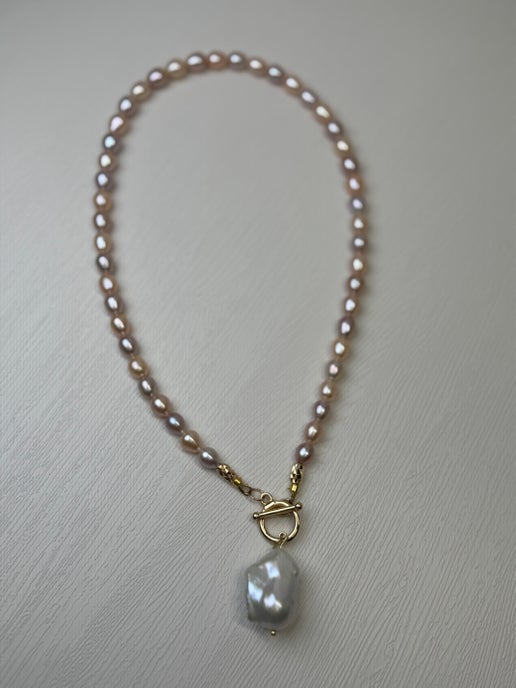 Multi Color Pearl & Baroque Necklace