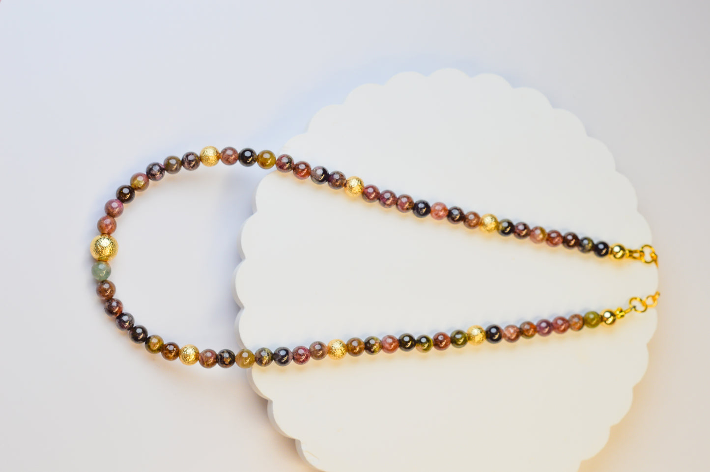 Tourmaline & Gold Accent Necklace