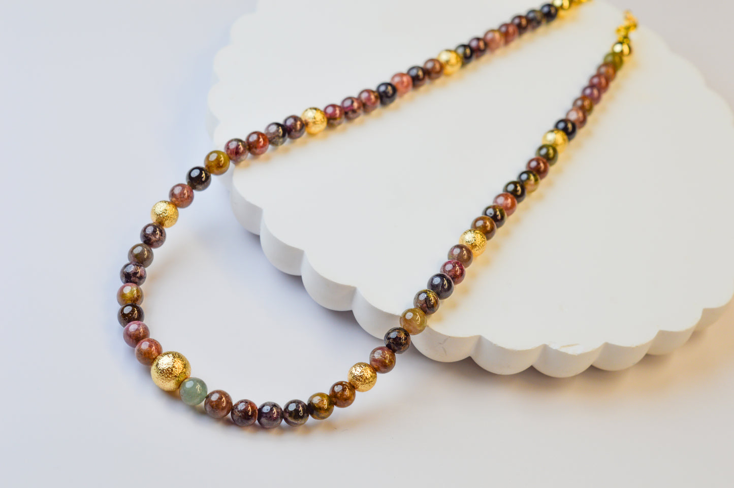Tourmaline & Gold Accent Necklace