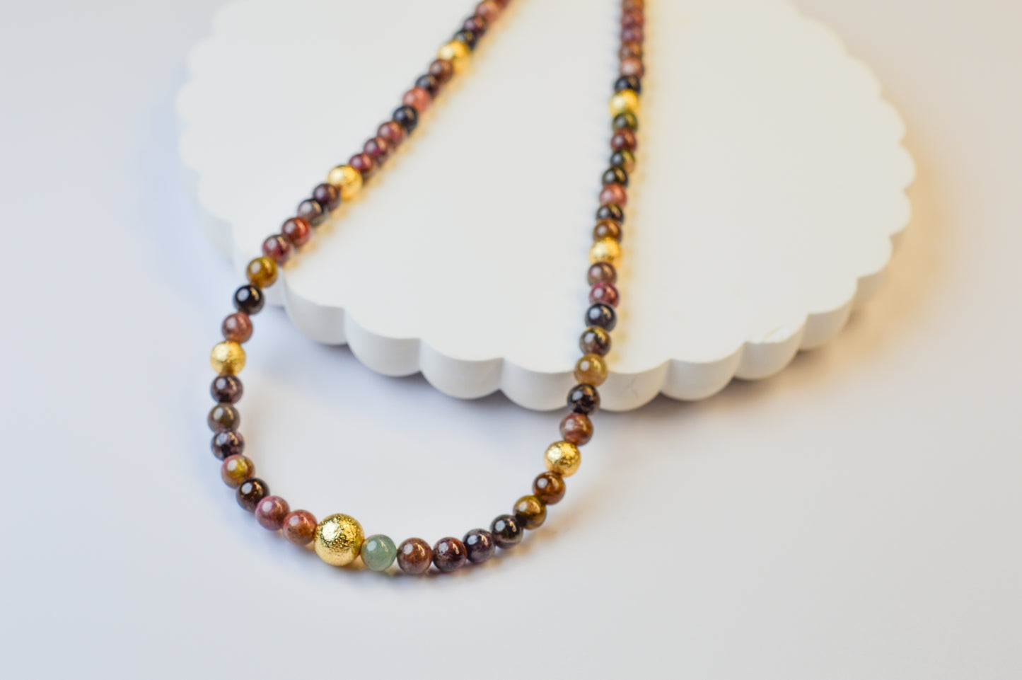 Tourmaline & Gold Accent Necklace