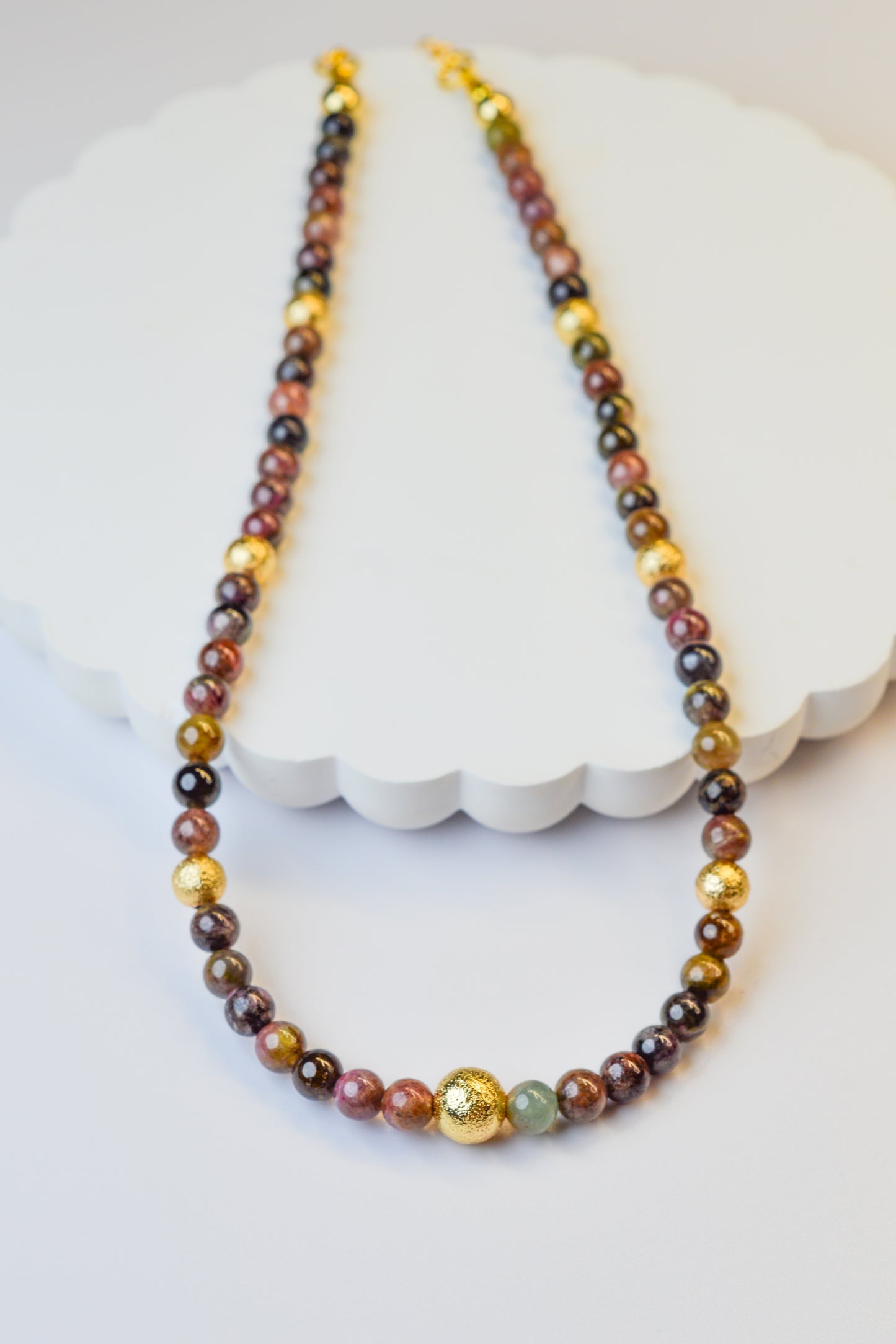Tourmaline & Gold Accent Necklace
