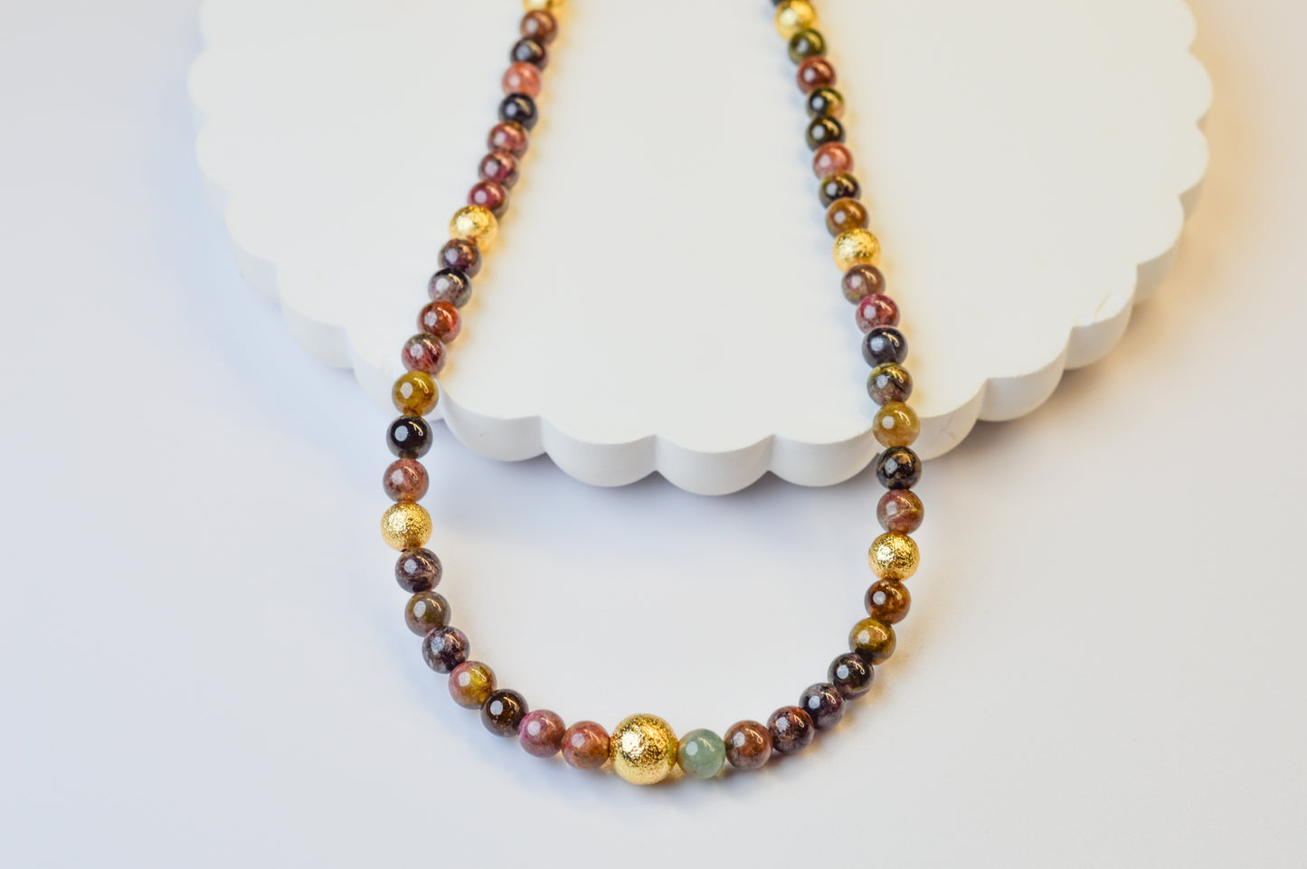 Tourmaline & Gold Accent Necklace
