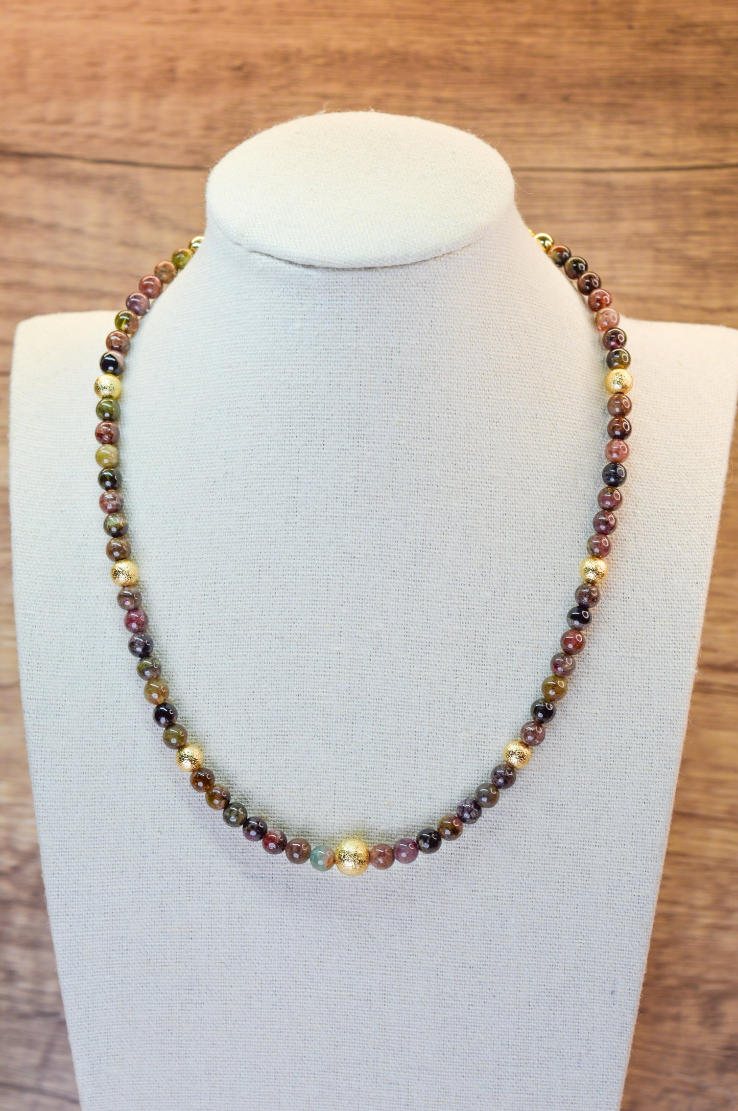 Tourmaline & Gold Accent Necklace