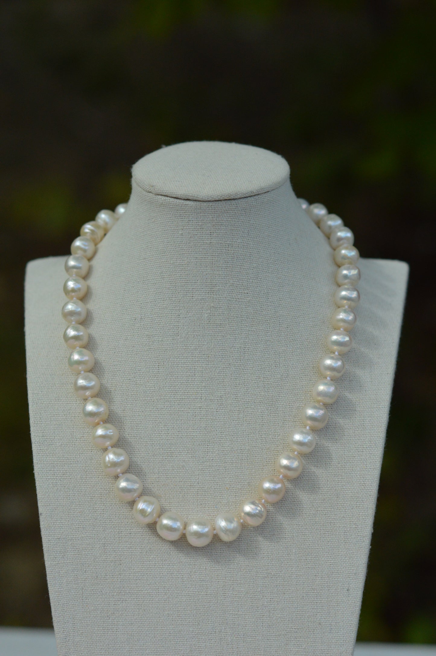 17" White Edison Pearl AAAA Necklace – 10.5–11mm