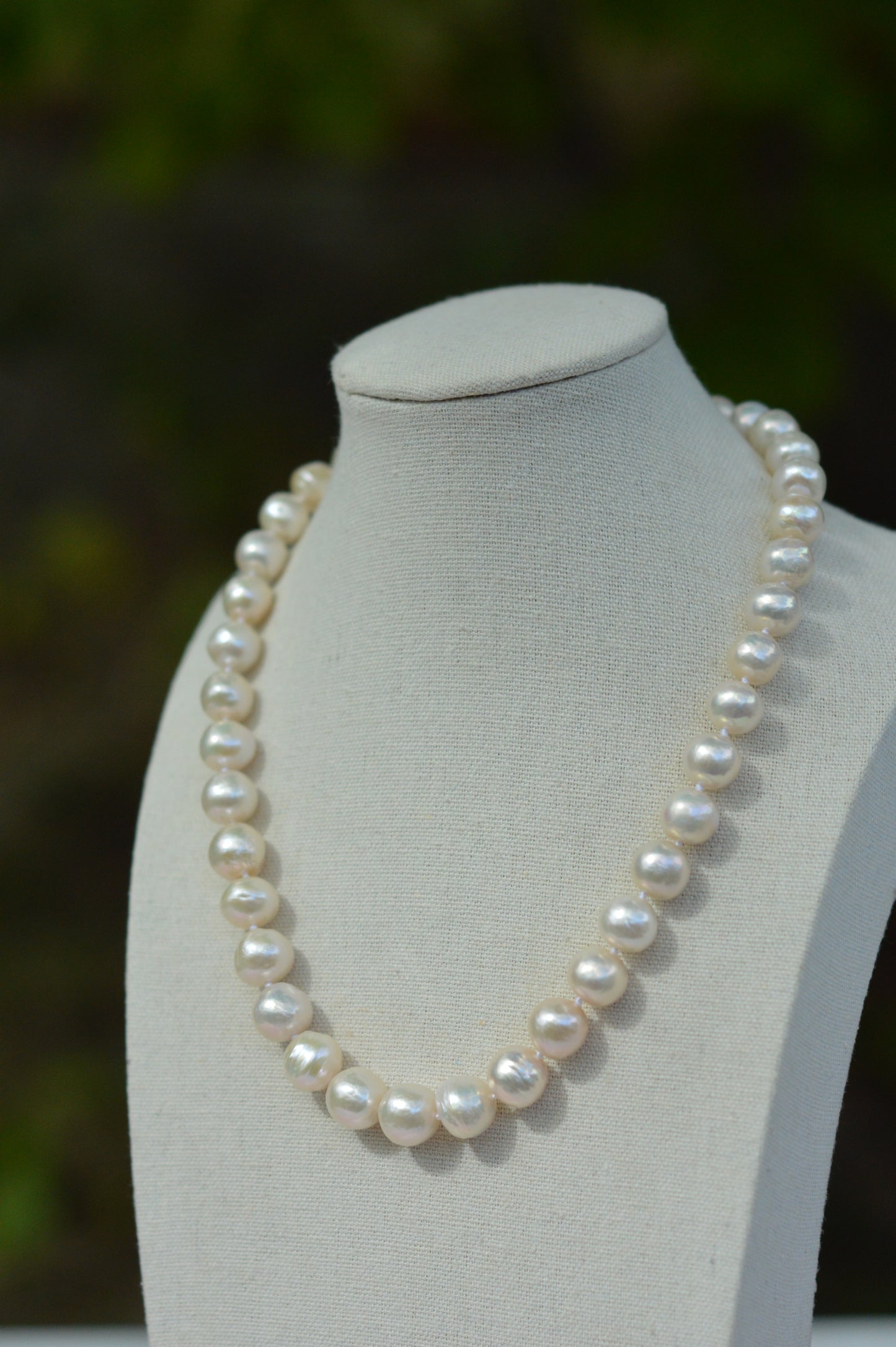 17" White Edison Pearl AAAA Necklace – 10.5–11mm