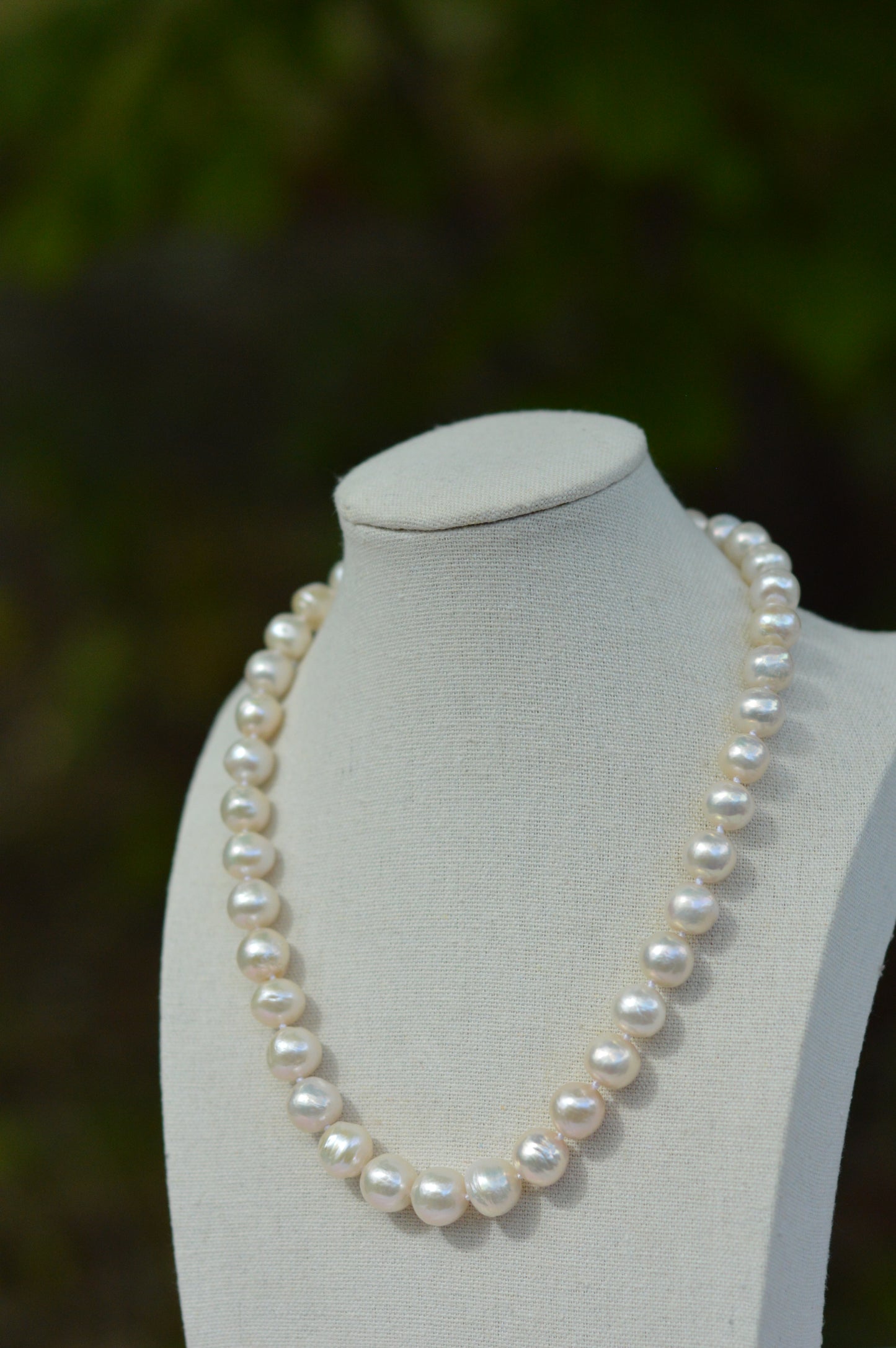 17" White Edison Pearl AAAA Necklace – 10.5–11mm