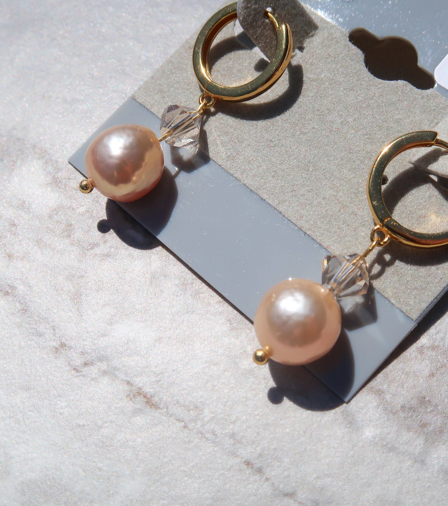 Stunning Natural Pinky Peach Freshwater Edison Pearls