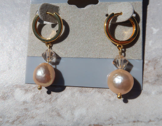 Stunning Natural Pinky Peach Freshwater Edison Pearls