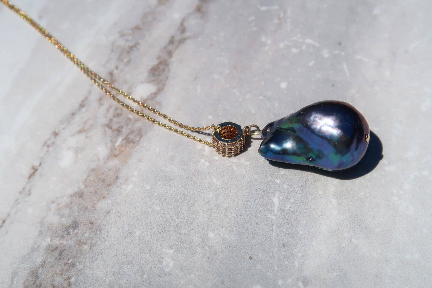 Mesmerizing Peacock Pearl Pendant