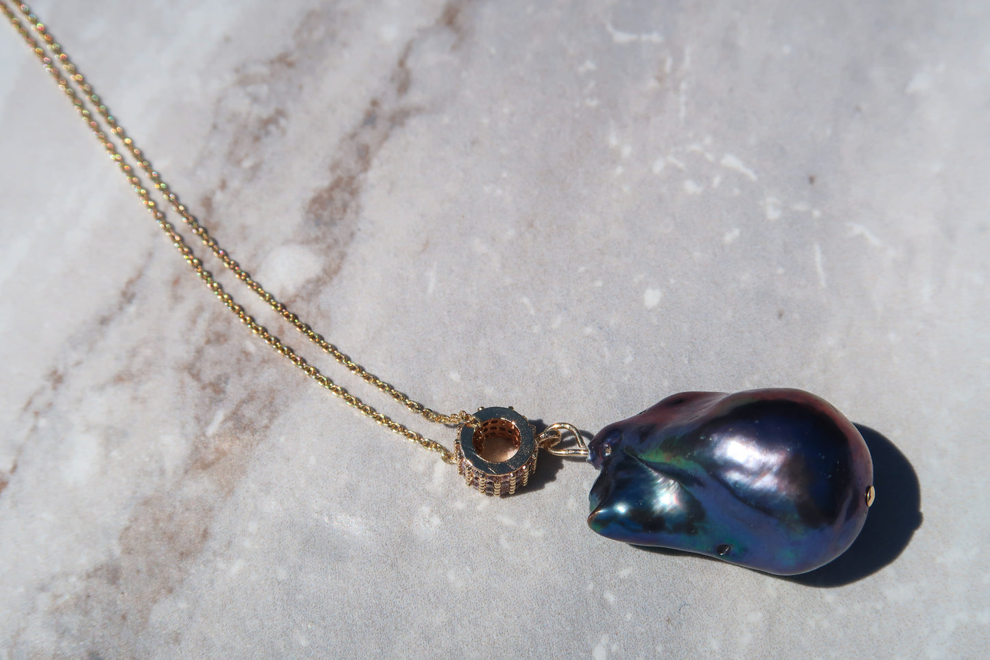 Mesmerizing Peacock Pearl Pendant