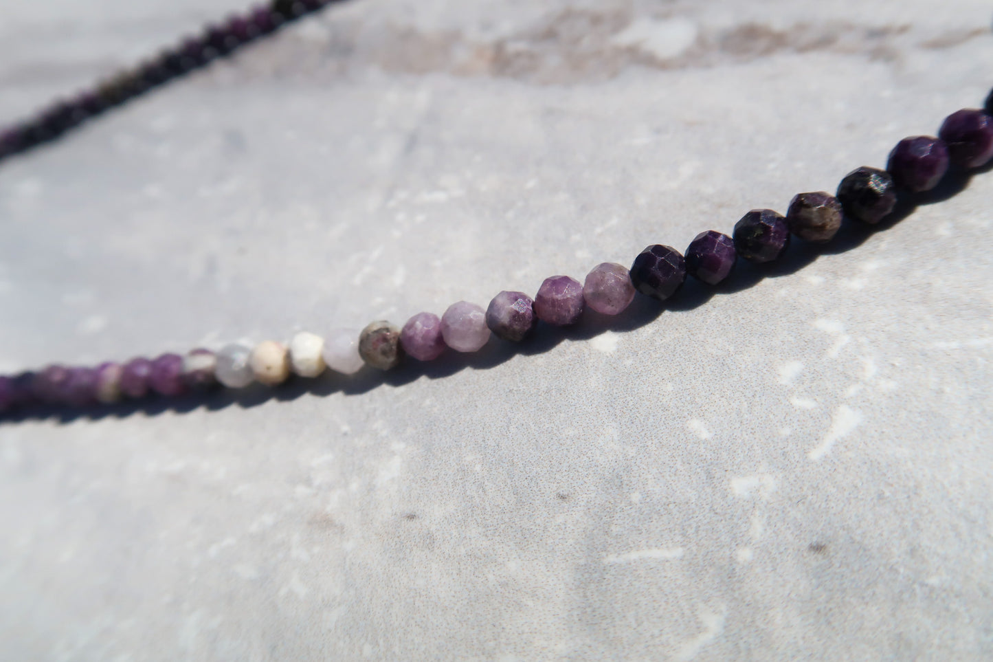 Purple Opal & White Edison Pearls