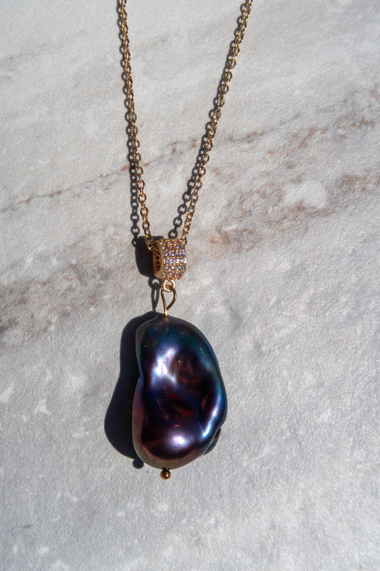 Rainbow Peacock Pearl Pendant