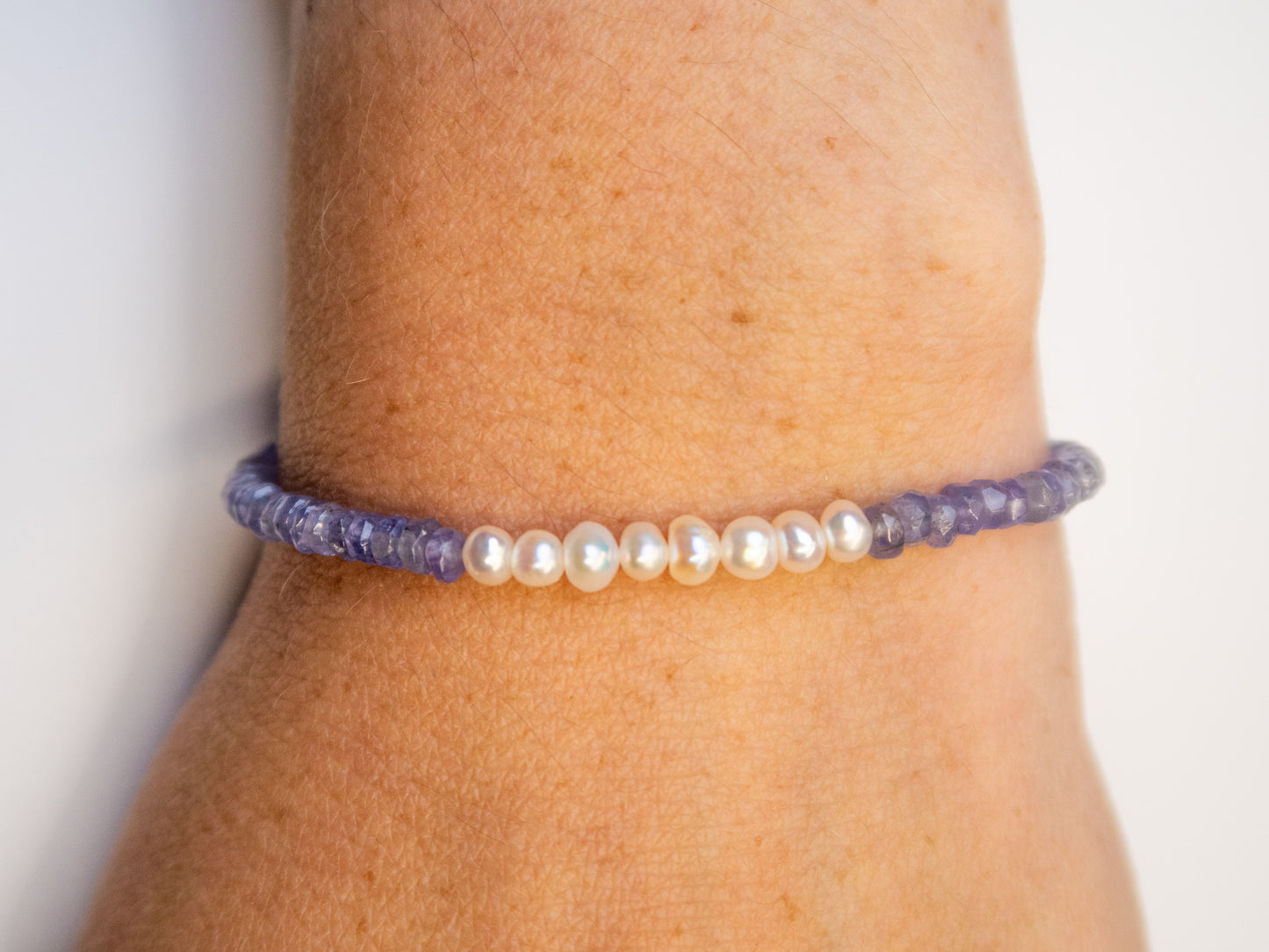 Tanzanite & Pearl Bracelet