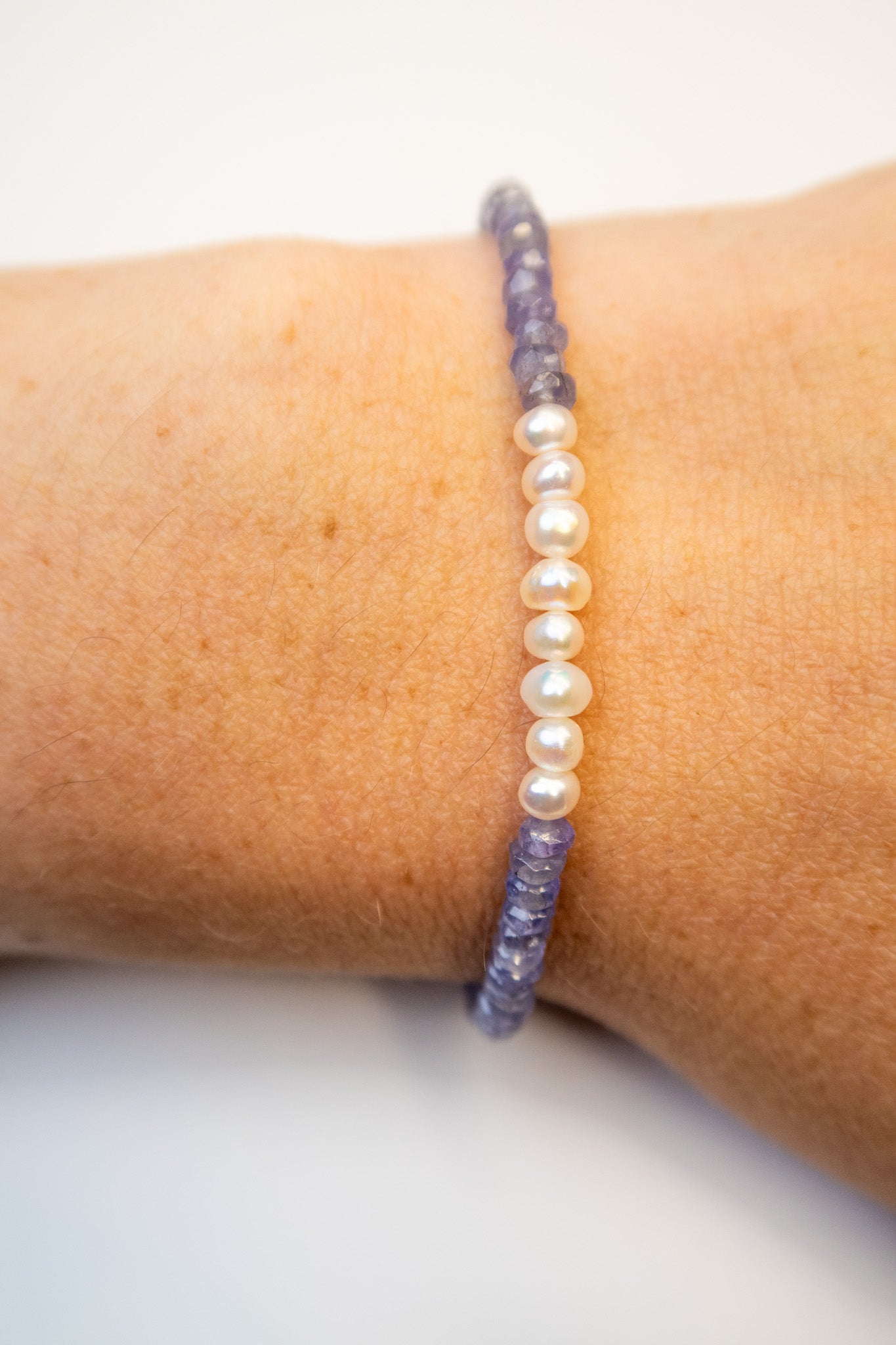 Tanzanite & Pearl Bracelet
