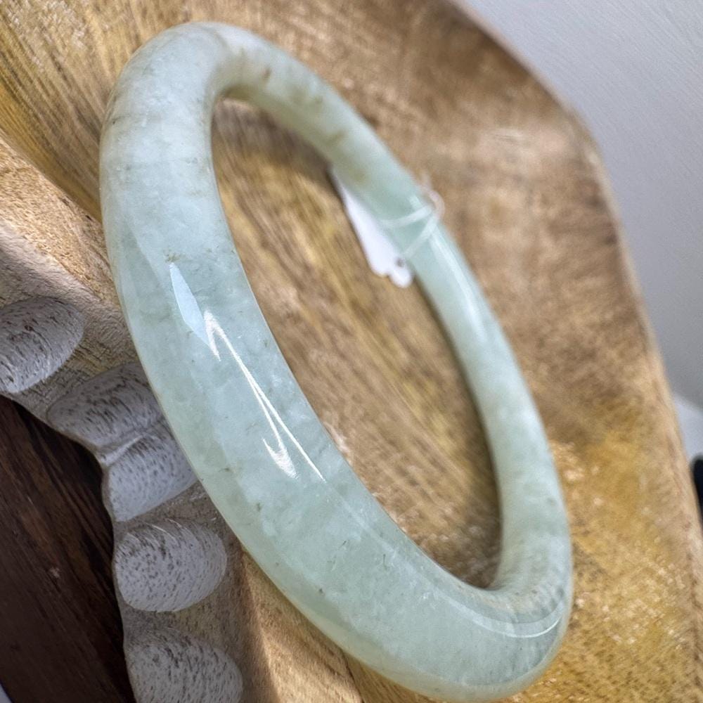 Ice Jade Hard Bangle - 60mm