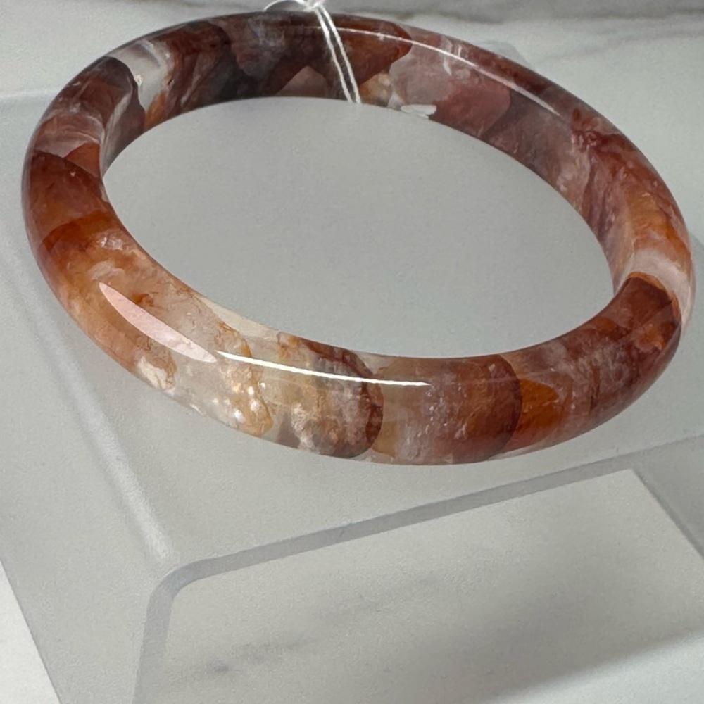 Fire Quartz Hard Bangle Bracelet - 61.3mm