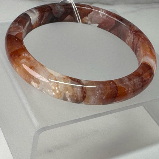 Fire Quartz Hard Bangle Bracelet - 61.3mm