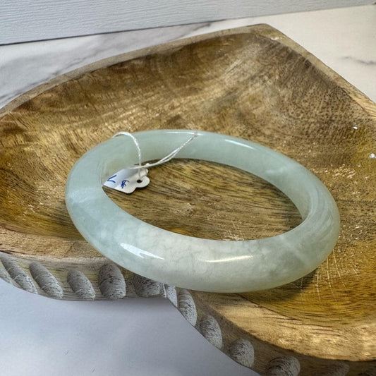 Blue Xiu Jade Hard Bangle - 59mm