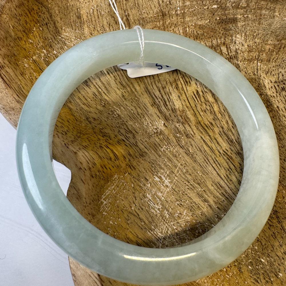 Blue Xiu Jade Hard Bangle - 59mm
