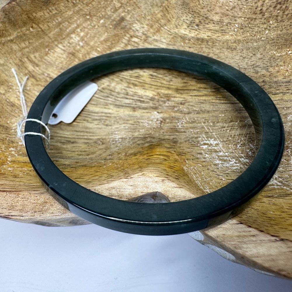 Blue Water Jade Hard Bangle - 58.9mm