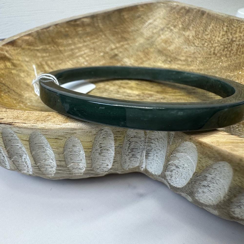 Blue Water Jade Hard Bangle - 58.9mm