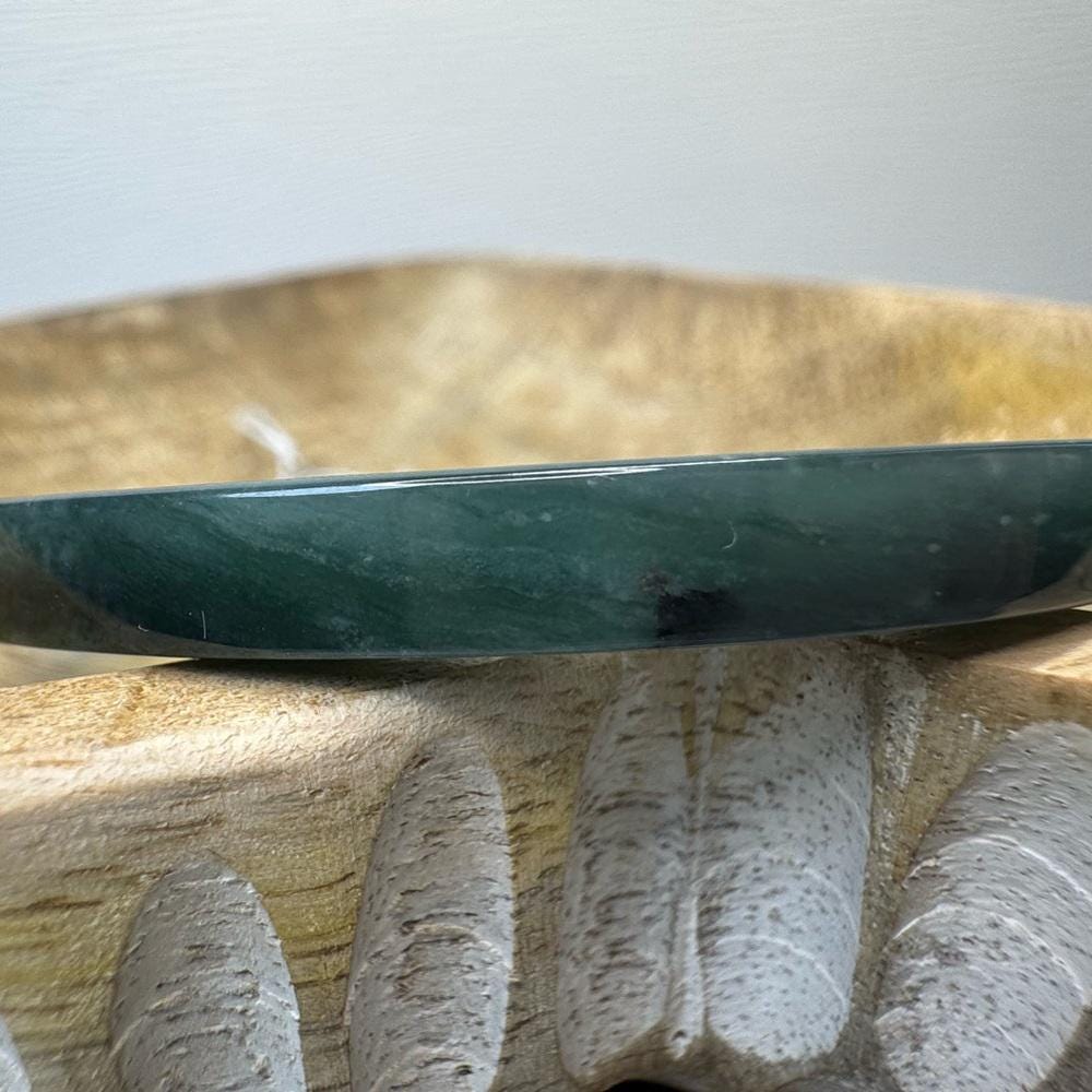 Blue Water Jade Hard Bangle - 58.9mm