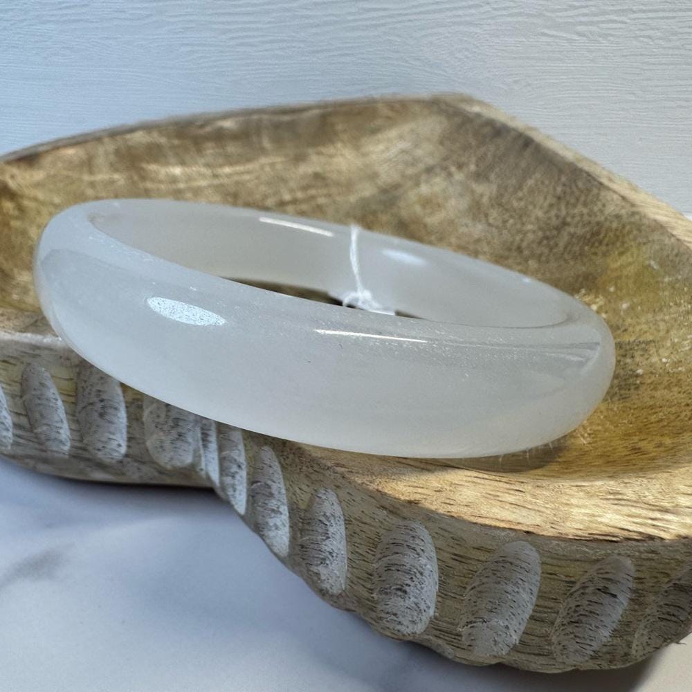White Jade Hard Bangle -59.8mm