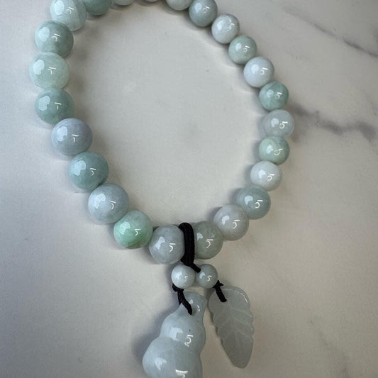 Jade Bead with Hulu & Feather Bracelet