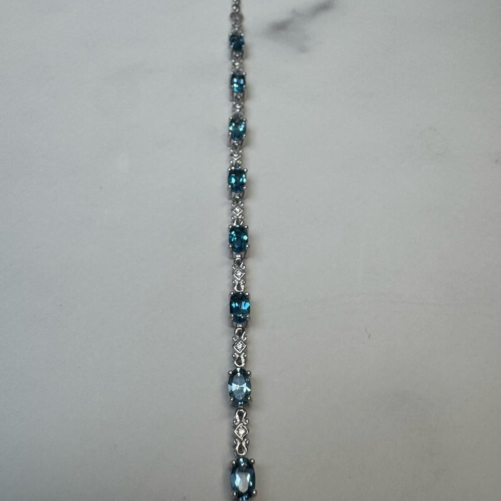 London Blue Topaz Gemstone Bracelet
