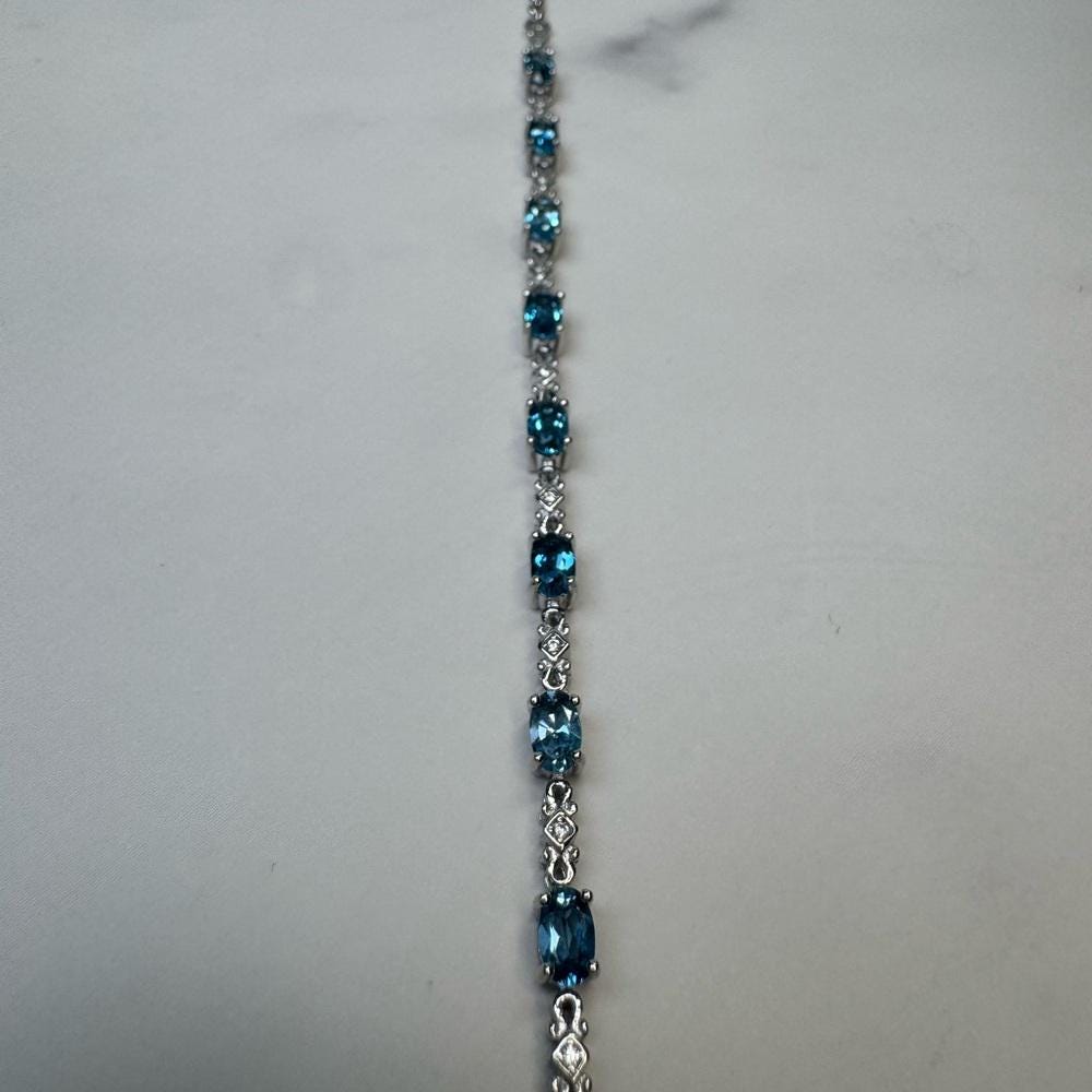 London Blue Topaz Gemstone Bracelet